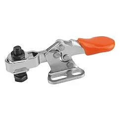 K0071 Kipp Toggle clamps mini horizontal with flat left foot