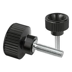 K0141 Kipp Knurled screws plastic