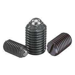 K0309 Kipp Spring plungers with slot and ball, steel