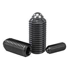 K0315 Kipp Spring plungers with hexagon socket and ball, steel