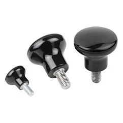 K1289 Kipp Mushroom knobs external thread
