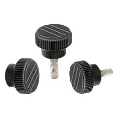 K0110 Kipp Knurled knobs