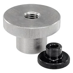 K0143 Knurled Nuts high form steel and stainless steel Din 466 06110