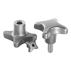 K0147 Kipp Palm grips grey cast iron, DIN 6335