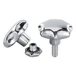 K0149 Kipp Star grips aluminium, similar to DIN 6336
