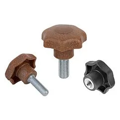 K0155 Kipp Star grips biopolymer, similar to DIN 6336