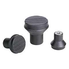 K0251 Kipp Mushroom knobs antibacterial, internal thread, metal parts