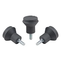 K0251 Kipp Mushroom knobs antibacterial, external thread