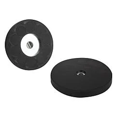 K0565 Magnets shallow pot with through hole NdFeB, with rubber