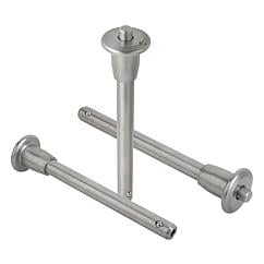 K0641 Kipp Ball lock pins with mushroom knob, self-locking, stainless steel