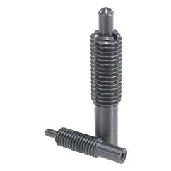 K0657 Kipp spring plungers with hexagon socket and thrust pin, long version