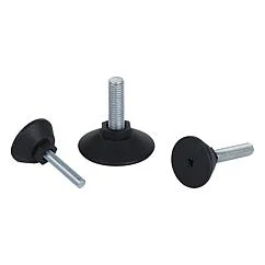 K0675 Kipp levelling feet round with hex. collar