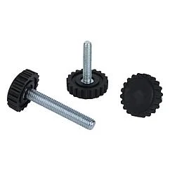 K0677 Kipp levelling feet with knurled base