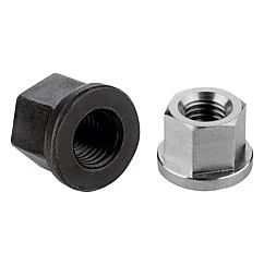K0701 Hexagon nuts with collar height 1.5xD, DIN 6331 enhanced
