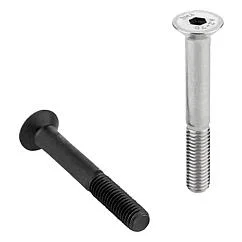 K0708 Kipp Screws with countersunk head hexagon socket DIN EN ISO 10642