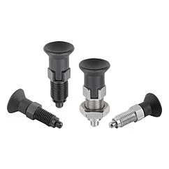 K0736 Kipp Indexing plungers - Premium with cylindrical pin