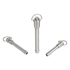 K0746 Kipp Ball lock pins with grip ring, self-locking, stainless steel