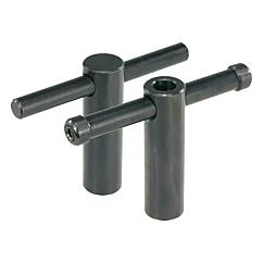 K0755 Kipp Tommy bars with fixed or sliding T-bar, DIN 6305 or DIN 6307