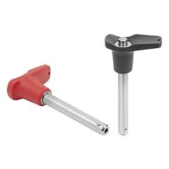 K0792 Kipp Ball lock pins with L-grip, self-locking