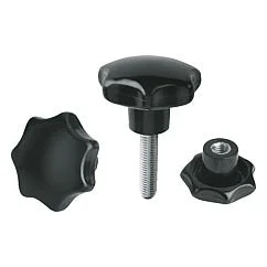K1016 Kipp Star grips similar to DIN 6336 metal parts stainless steel