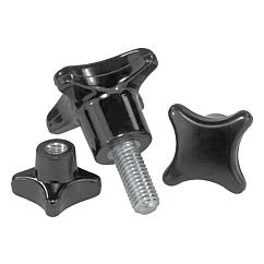 K1017 Kipp Palm grips similar to DIN 6335, metal parts stainless steel