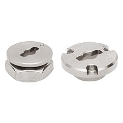 KIPP - Quarter-turn locks, stainless steel, long version