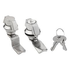 K1108 Kipp quarter-turn locks, stainless steel with wing grip