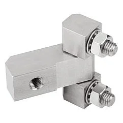 K1143 Kipp block hinges with fastening nuts, long version