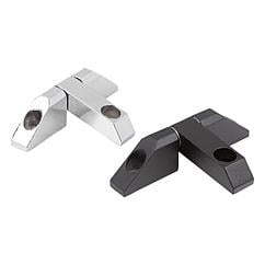 K1144 Kipp block hinges with counterbore, long version