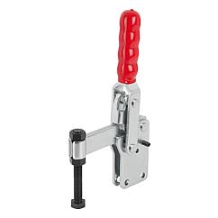 K1244 Toggle clamps vertical with straight foot and fixed clamping spindle