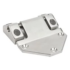 K1346 Kipp single leaf hinges adjustable, stainless steel