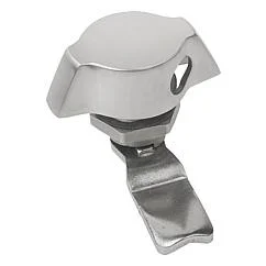 K1358 Kipp quarter-turn lock, stainless steel with wing grip