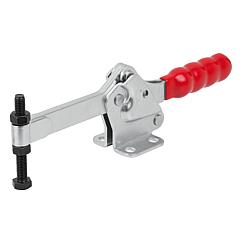 K1435 Toggle clamps horizontal with flat foot and full holding arm
