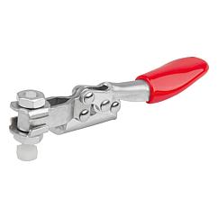 K1433 Toggle clamps horizontal with straight foot and full holding arm