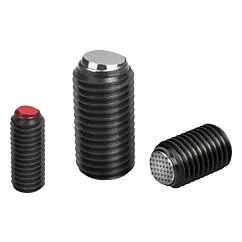 K0383 Kipp ball-end thrust screws without head with flattened ball