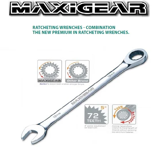 Maxigear Ratcheting Wrenches Combination Image