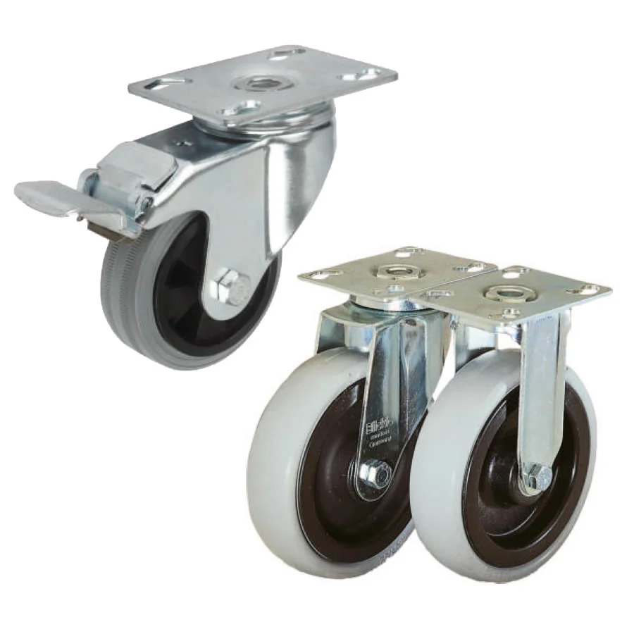 K1760 Kipp Swivel and fixed castors heavy-duty version
