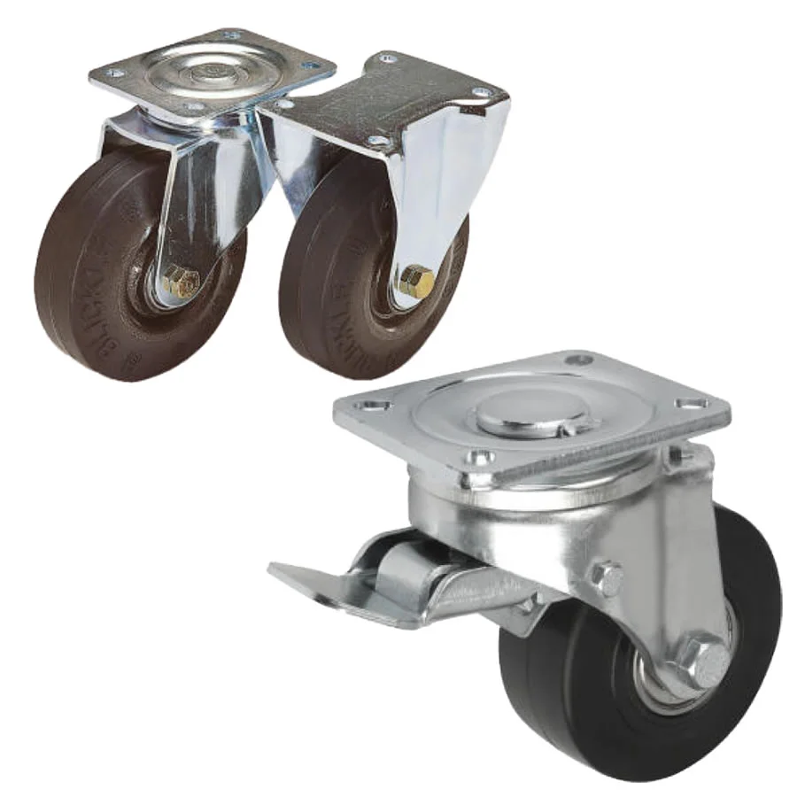 K1763 Kipp Swivel and fixed castors heavy-duty version