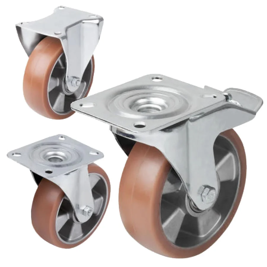 K1765 Kipp Swivel and fixed castors medium-duty version