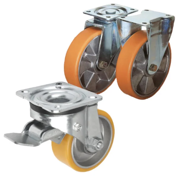 K1767 Kipp Swivel and fixed castors medium-duty version