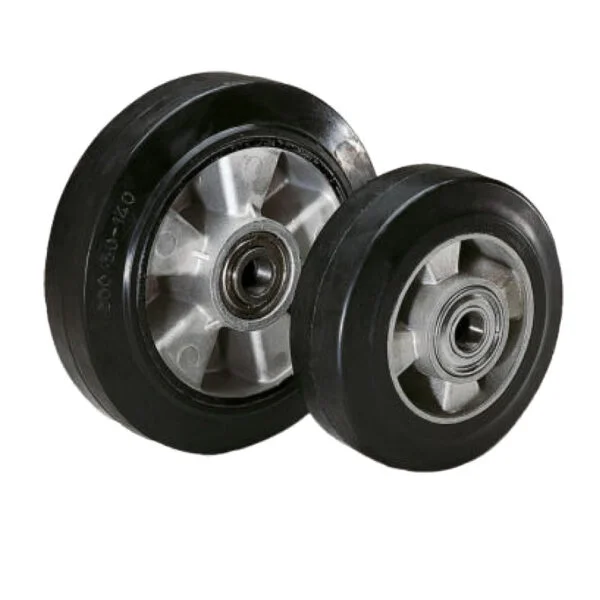 K1777 Kipp wheels rubber tyres on die-cast aluminium rims