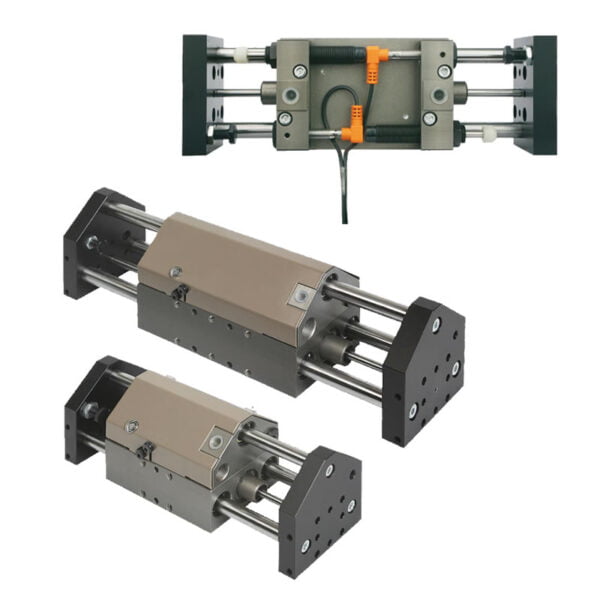 Norelem 20000 Linear modules pneumatic with three round guides