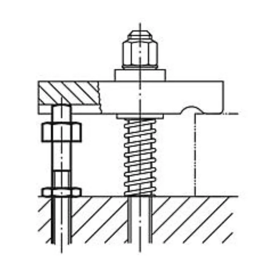 K0306 Kipp rest pads adjustable with locknut - Image 2