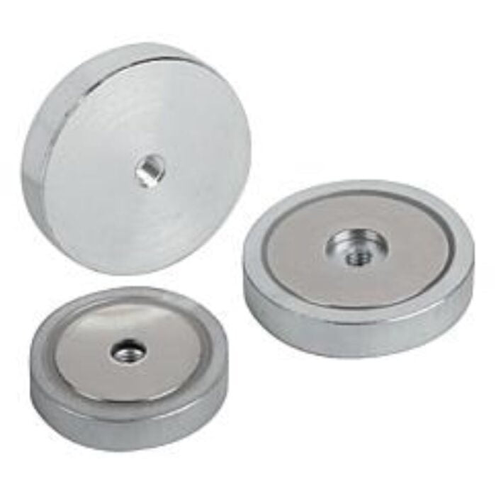 K0556 Kipp magnets shallow pot with internal thread NdFeB