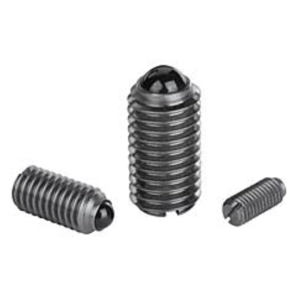 K0609 Kipp spring plungers with slot and ceramic ball, stainless stell