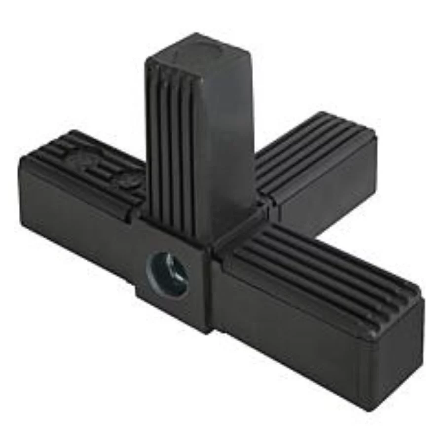 K0624 Kipp square tube connectors four-way with tapped hole