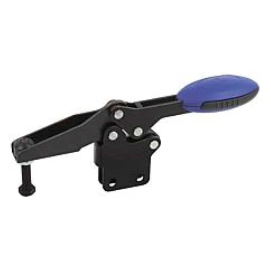 K0661 Kipp toggle clamps horizontal with straight foot and adjustable clamping spindle - Image 3