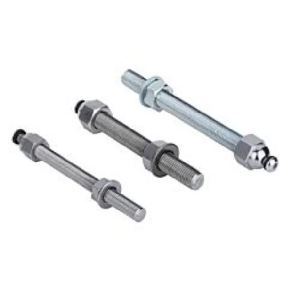 K0669 Kipp levelling feet threaded spindles steel or stainless steel