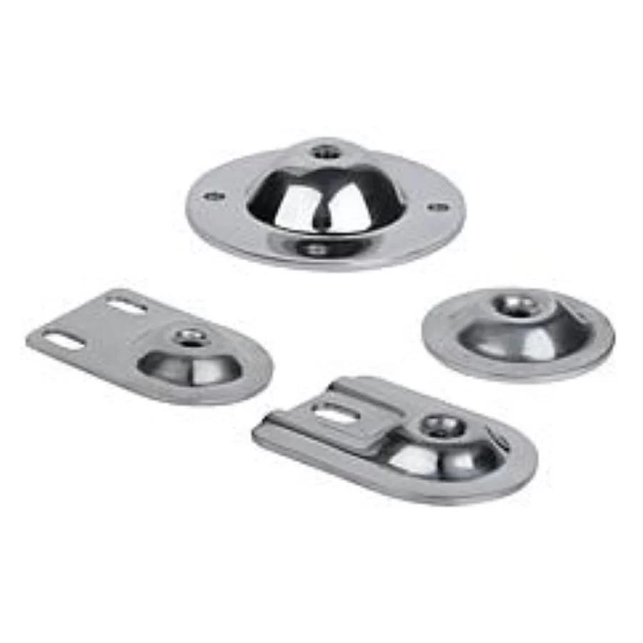 K0672 Kipp levelling feet plates steel or stainless steel