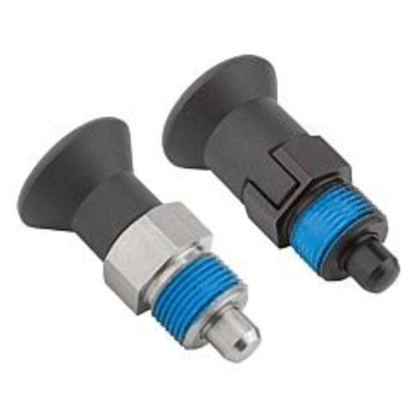 K1097 Kipp indexing plungers short version, with thread lock